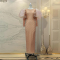 Lace Maxi Lantern Tulle Long Sleeve Sexy Tight African Lady Club Dress